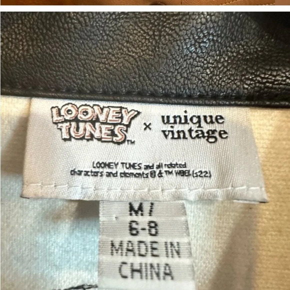 Looney Tunes X Unique Vintage Yosemite Sam “back off” Trucker Jacket Medium NWOT - Picture 6 of 6